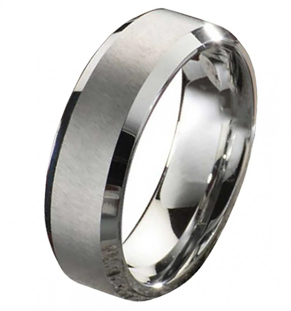 Moderne Wolframringe mit Stein W100